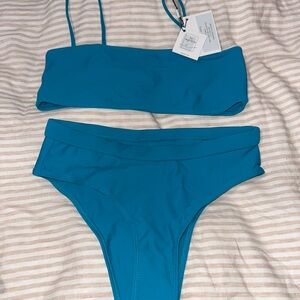 Stylish Teal Bikini Set for Women